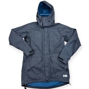 Mountain Equipment Parka Jacket Men's Medium Grey Hooded Waist Cinch Breathable